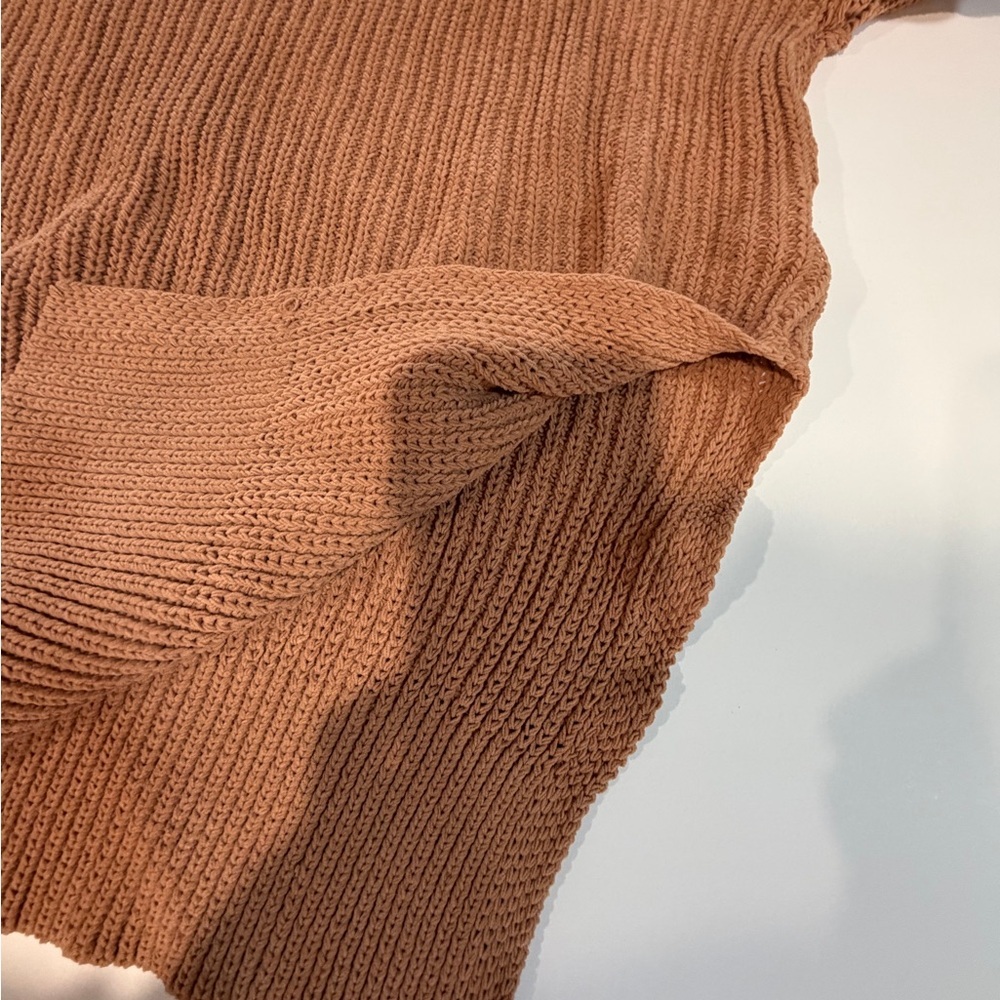 Aerie Women's Brown Crew Neck Sweater - Picture 5 of 6